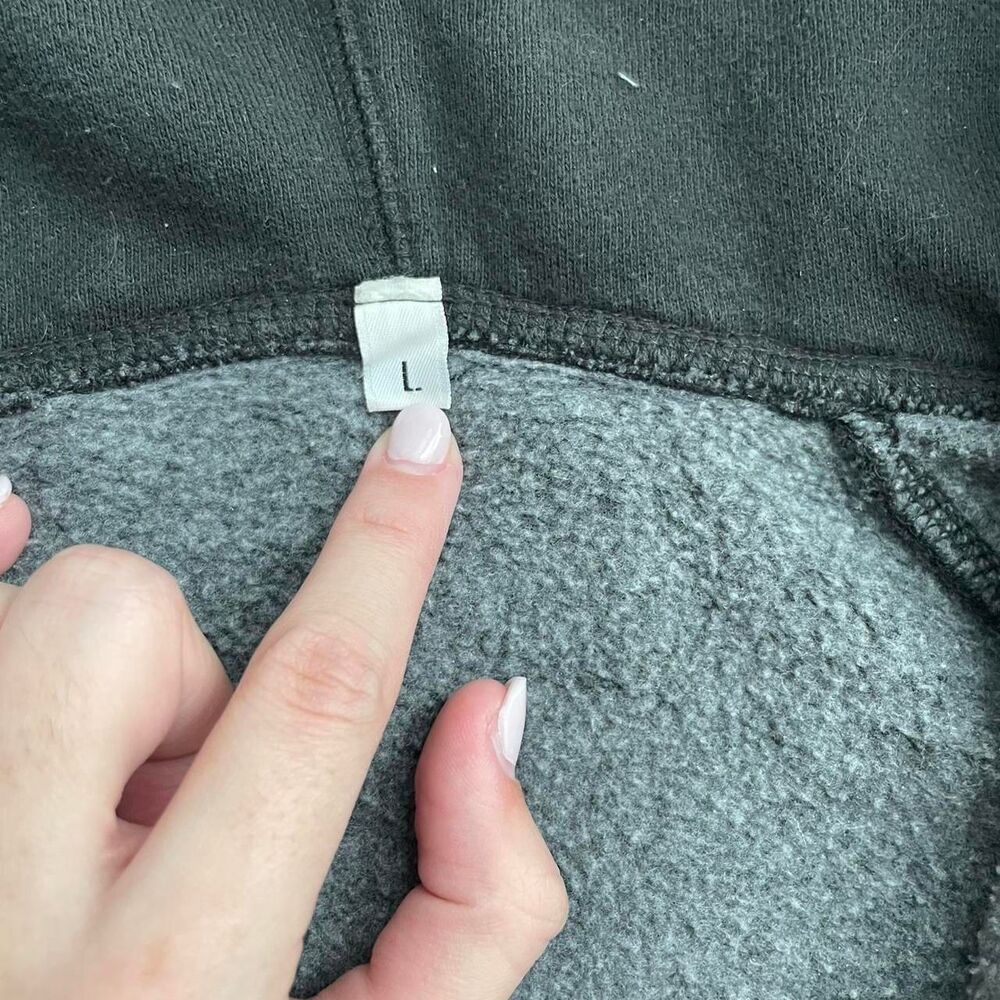 Lucky Brand Vintage Sweatshirt Hoodie Size Large Grunge Punk Skater Vtg 2000s - Picture 3 of 5